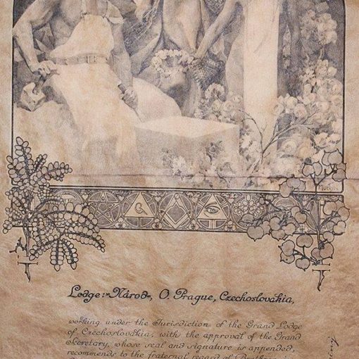 Historický pas člena Lóže Národ